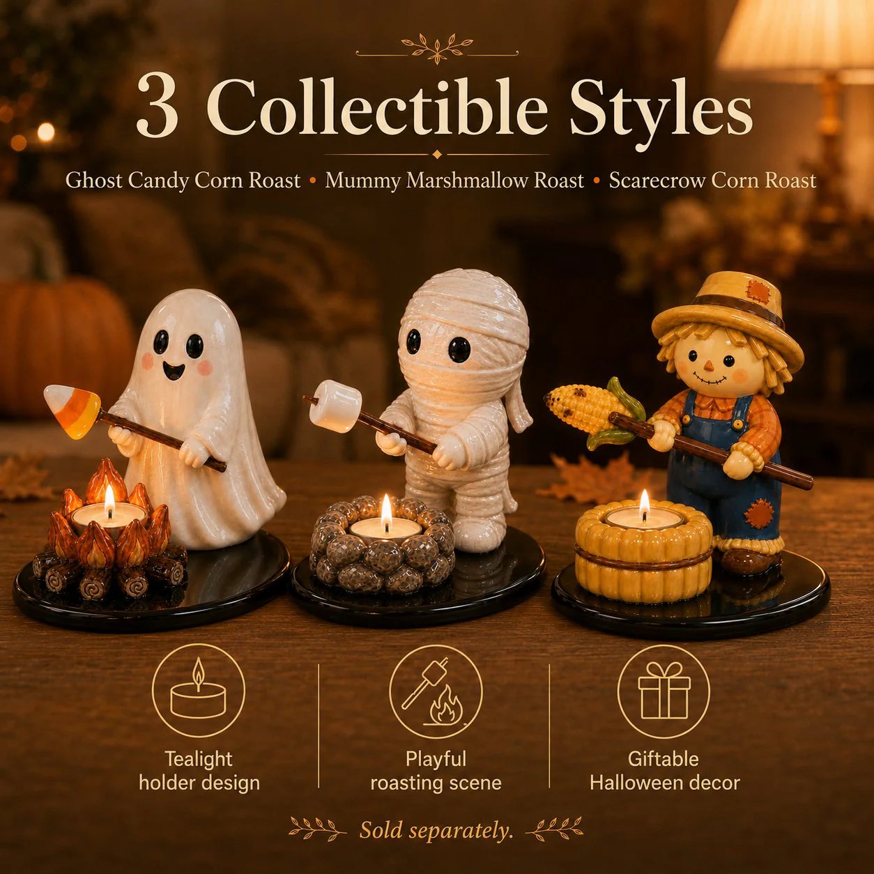 Halloween Campfire Tealight Holder