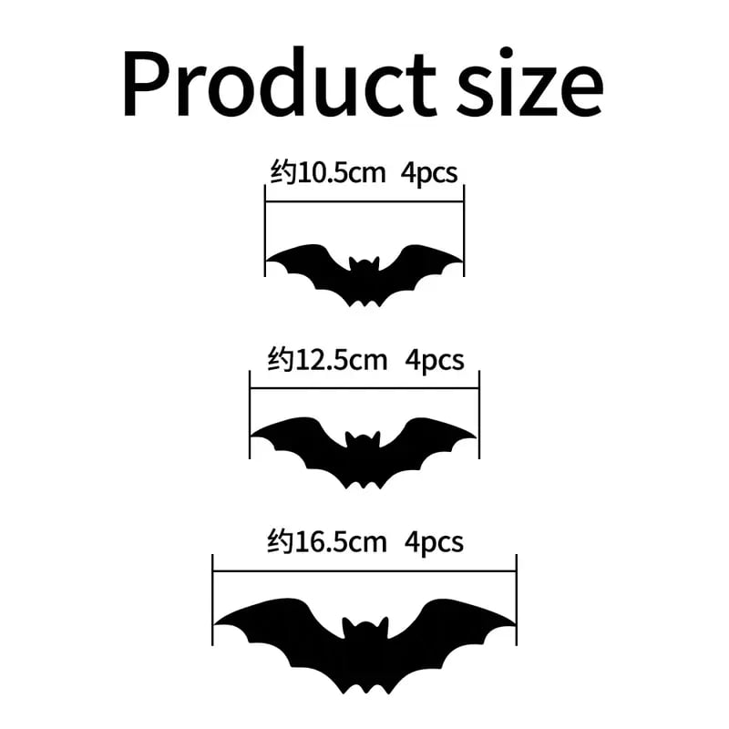 2026 Hot Sale 3D LED Bat Wall Decorations