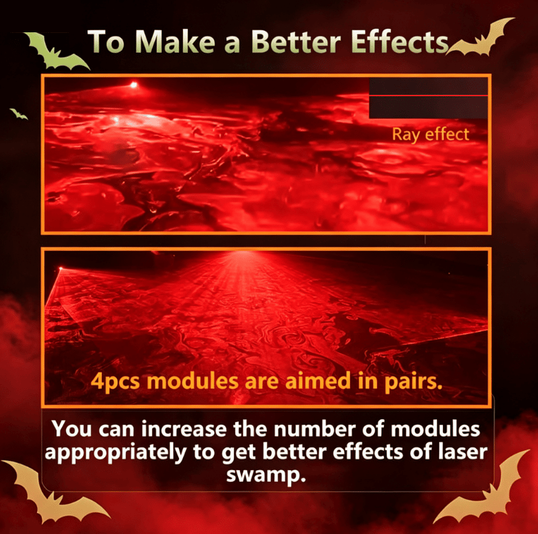 Green Swamp Module _ Vertical Laser Projector for Halloween
