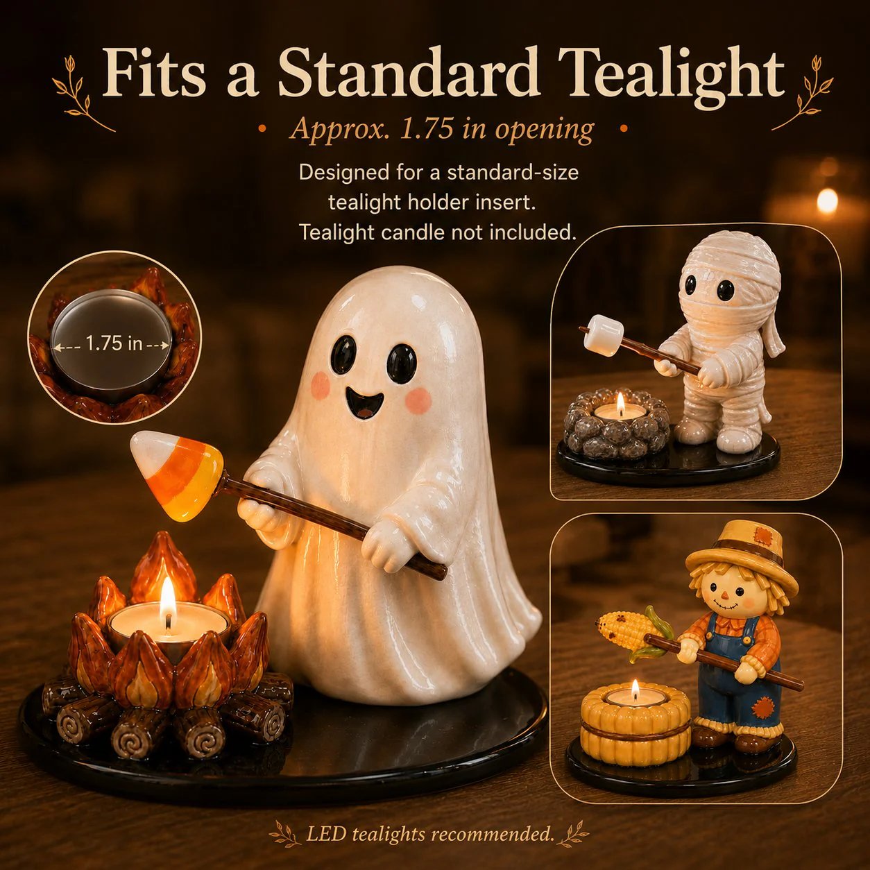 Halloween Campfire Tealight Holder