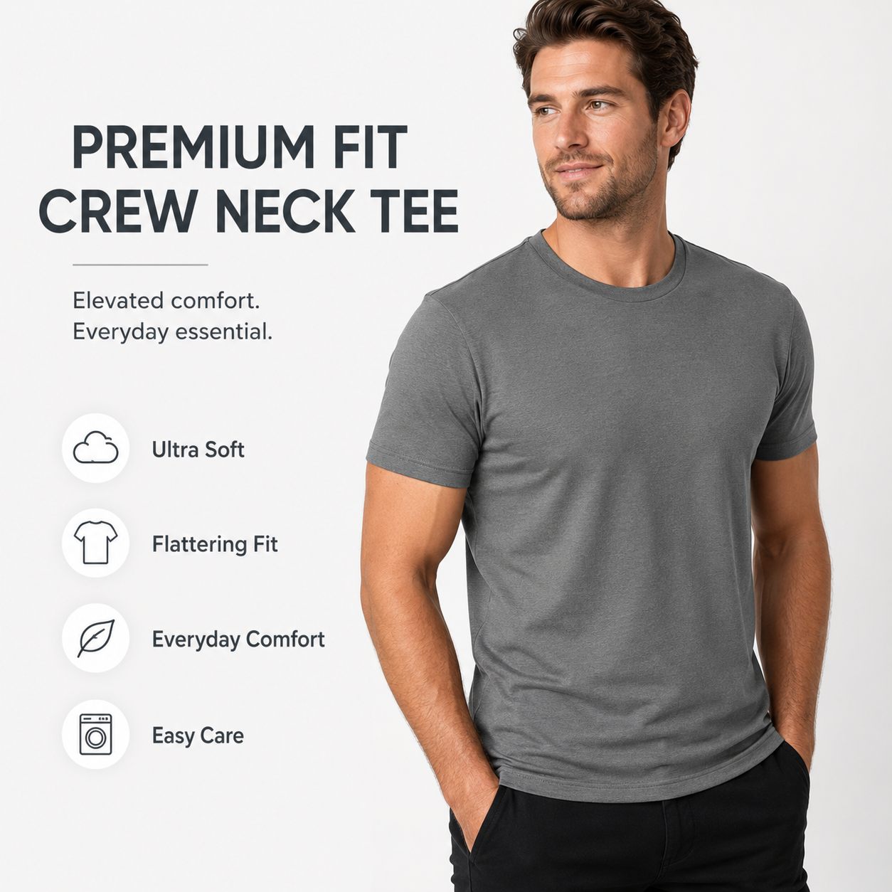 Men’s Short Sleeve Crew Neck T-Shirts