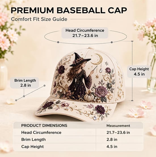 Halloween Printed Cap - Soft, Breathable & Easy To Style With A Comfortable Adjust