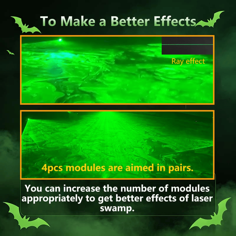 Green Swamp Module _ Vertical Laser Projector for Halloween
