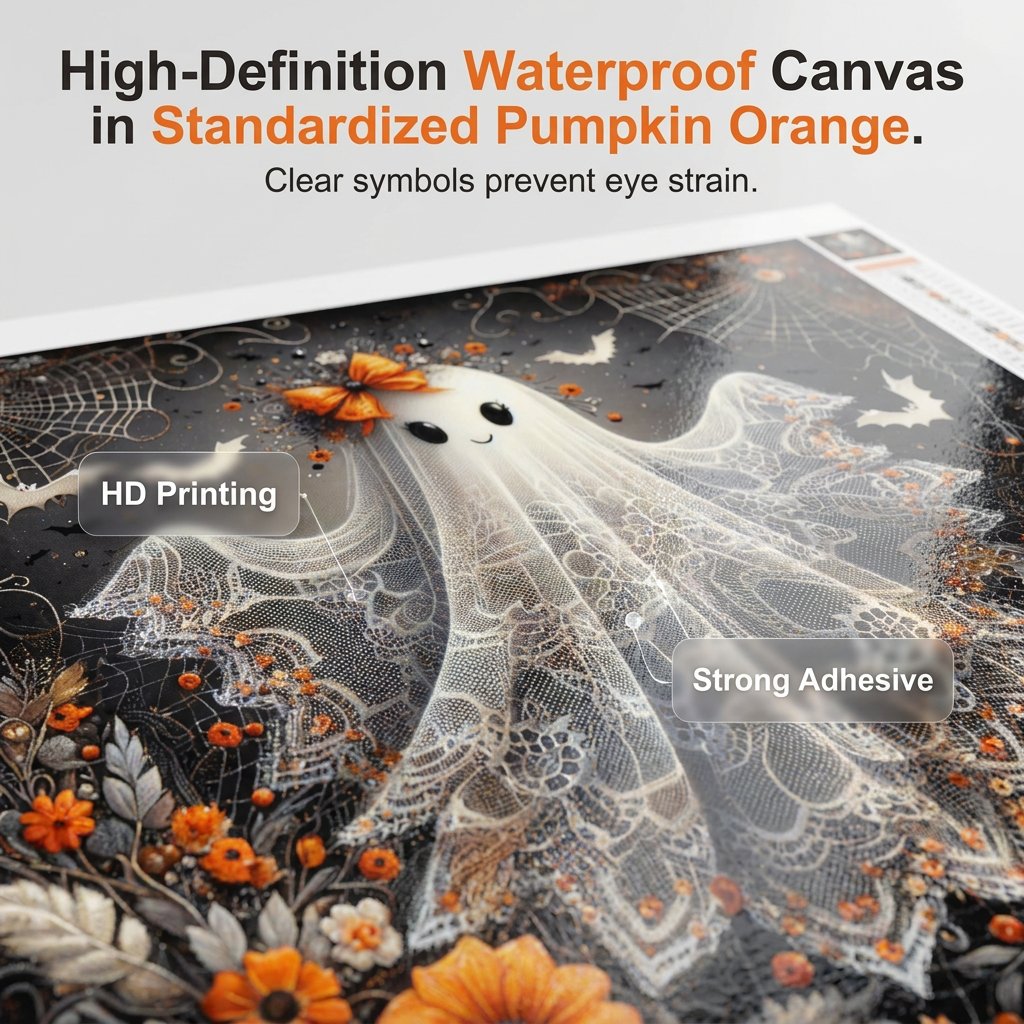 Cute Halloween Ghost DIY Diamond Painting Kit
