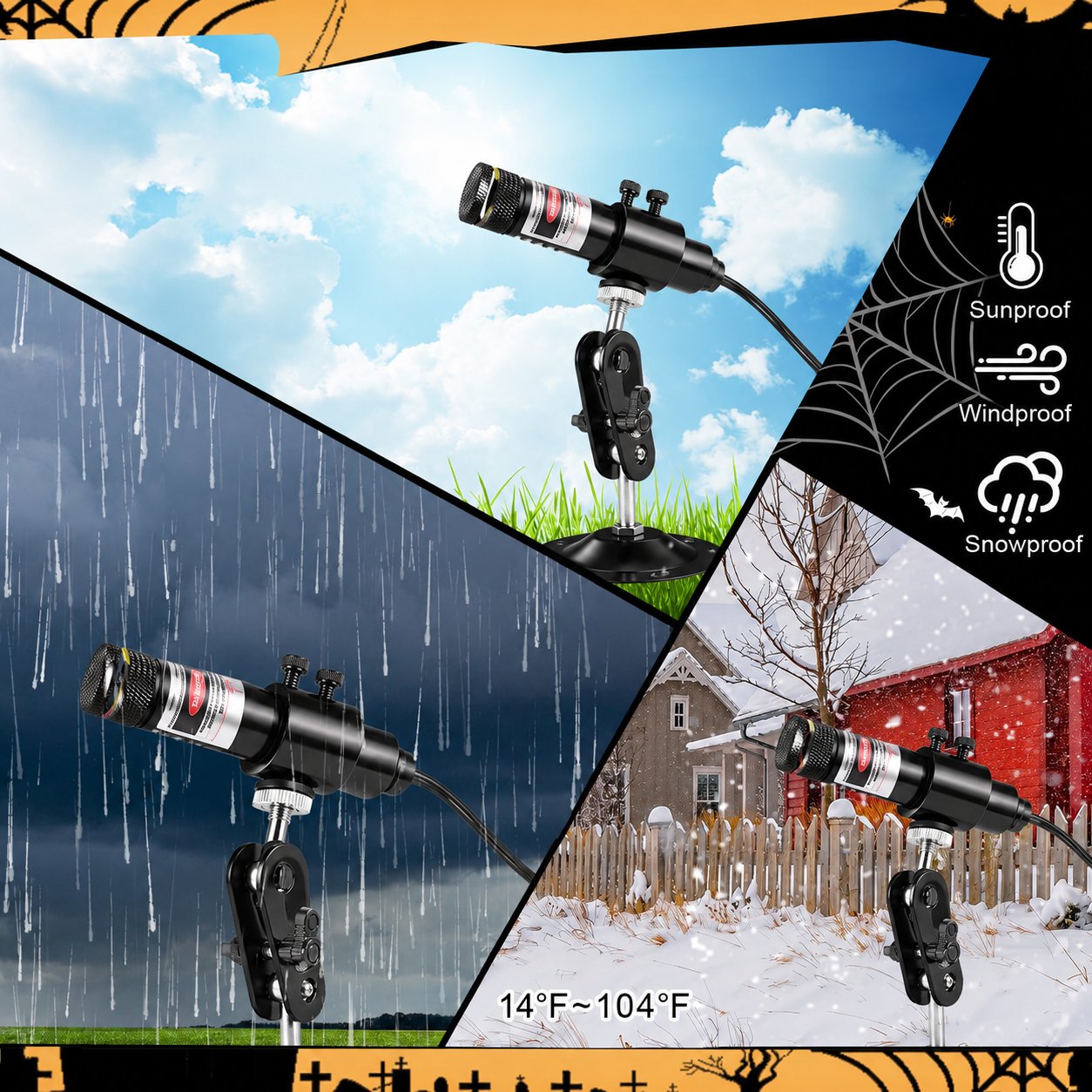 Green Swamp Module _ Vertical Laser Projector for Halloween
