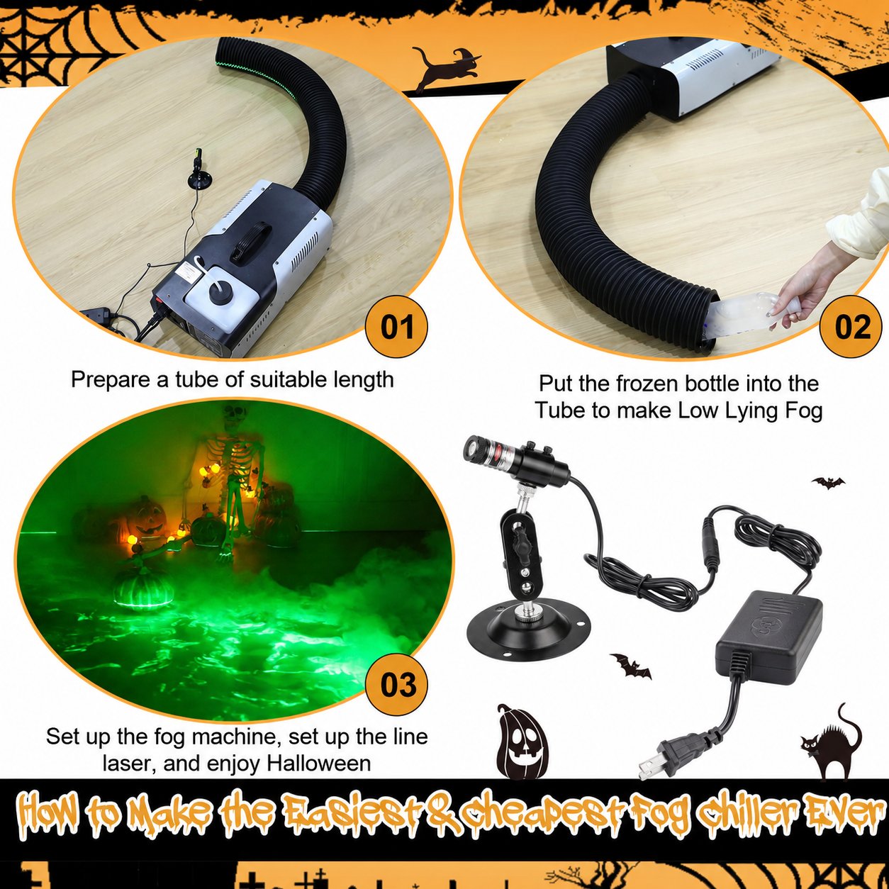 Green Swamp Module _ Vertical Laser Projector for Halloween