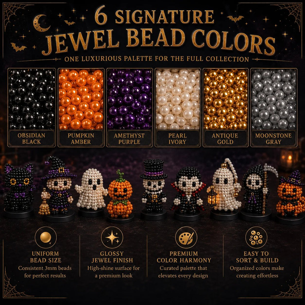 Hollowmoon 31-Night Jewel-Bead Countdown Calendar