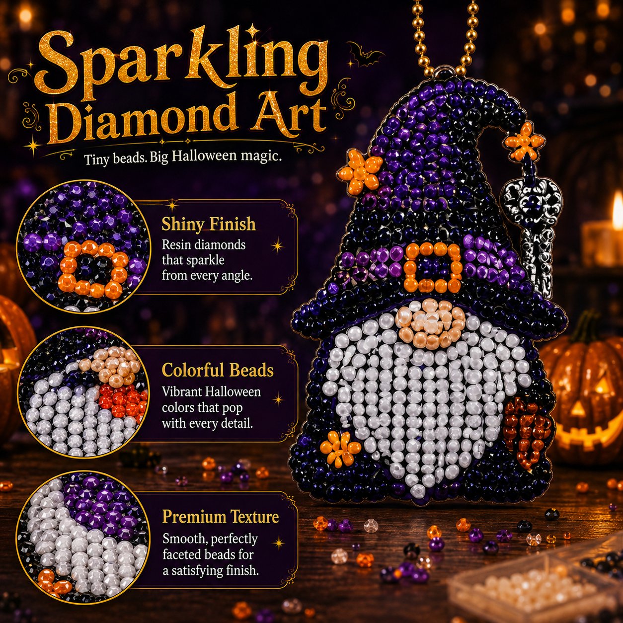31 Days of Gnome Surprises Halloween Diamond Painting Advent Calendar