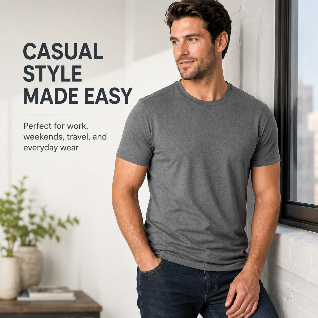 Men’s Short Sleeve Crew Neck T-Shirts