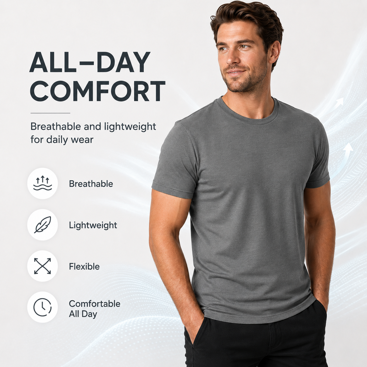 Men’s Short Sleeve Crew Neck T-Shirts