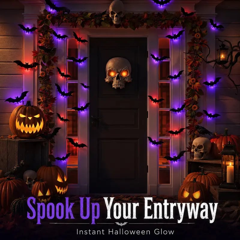 2026 Hot Sale 3D LED Bat Wall Decorations