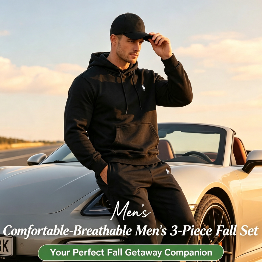 Comfortable‑Breathable Men’s 3‑Piece Fall Set