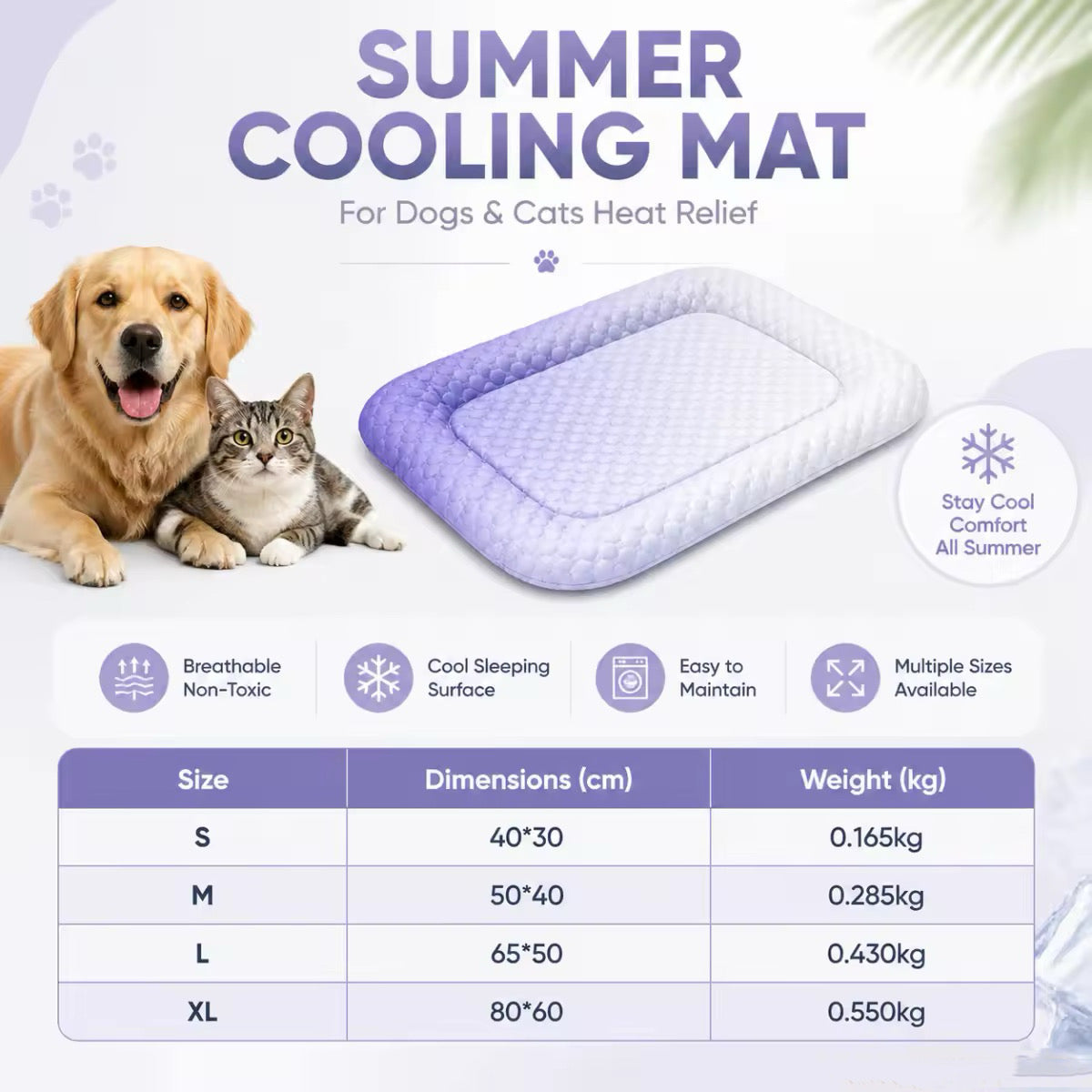 Cooling Gel Mat for Pets