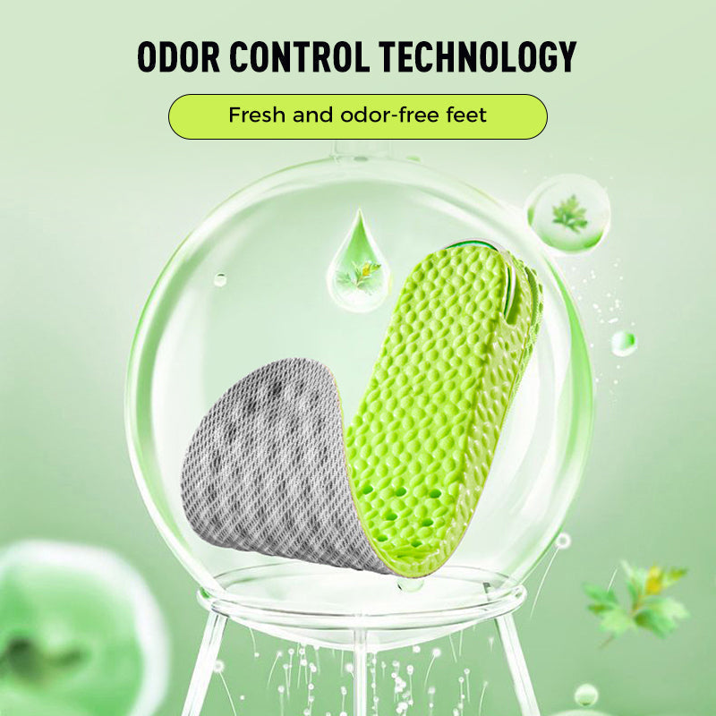Comfortable Insoles with Air Cushion and Height-Increasing Effect