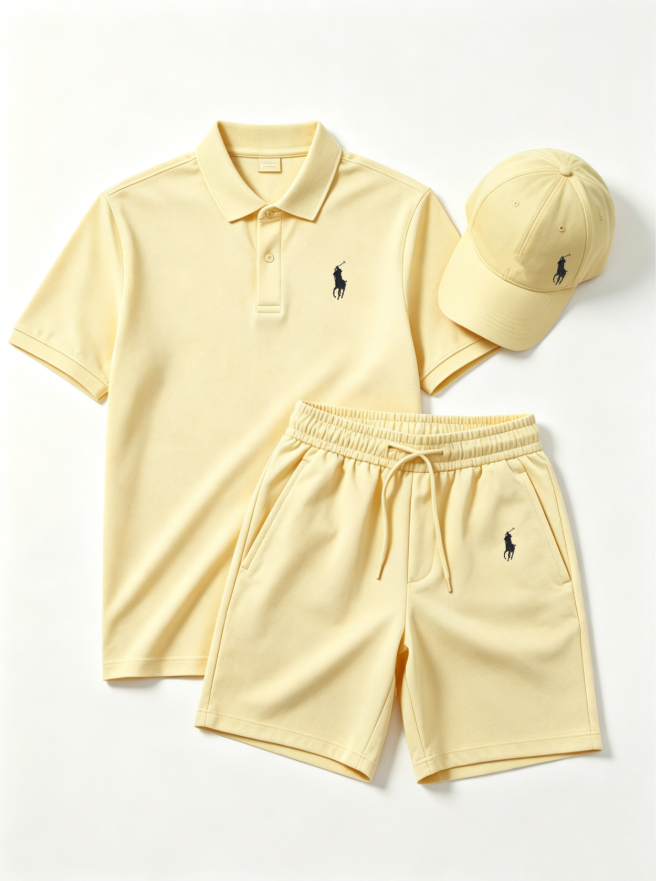 Men’s 3‑Piece Summer Polo Set