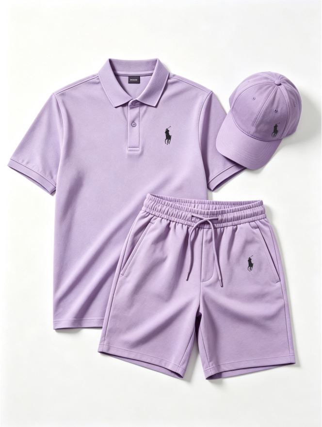 Men’s 3‑Piece Summer Polo Set