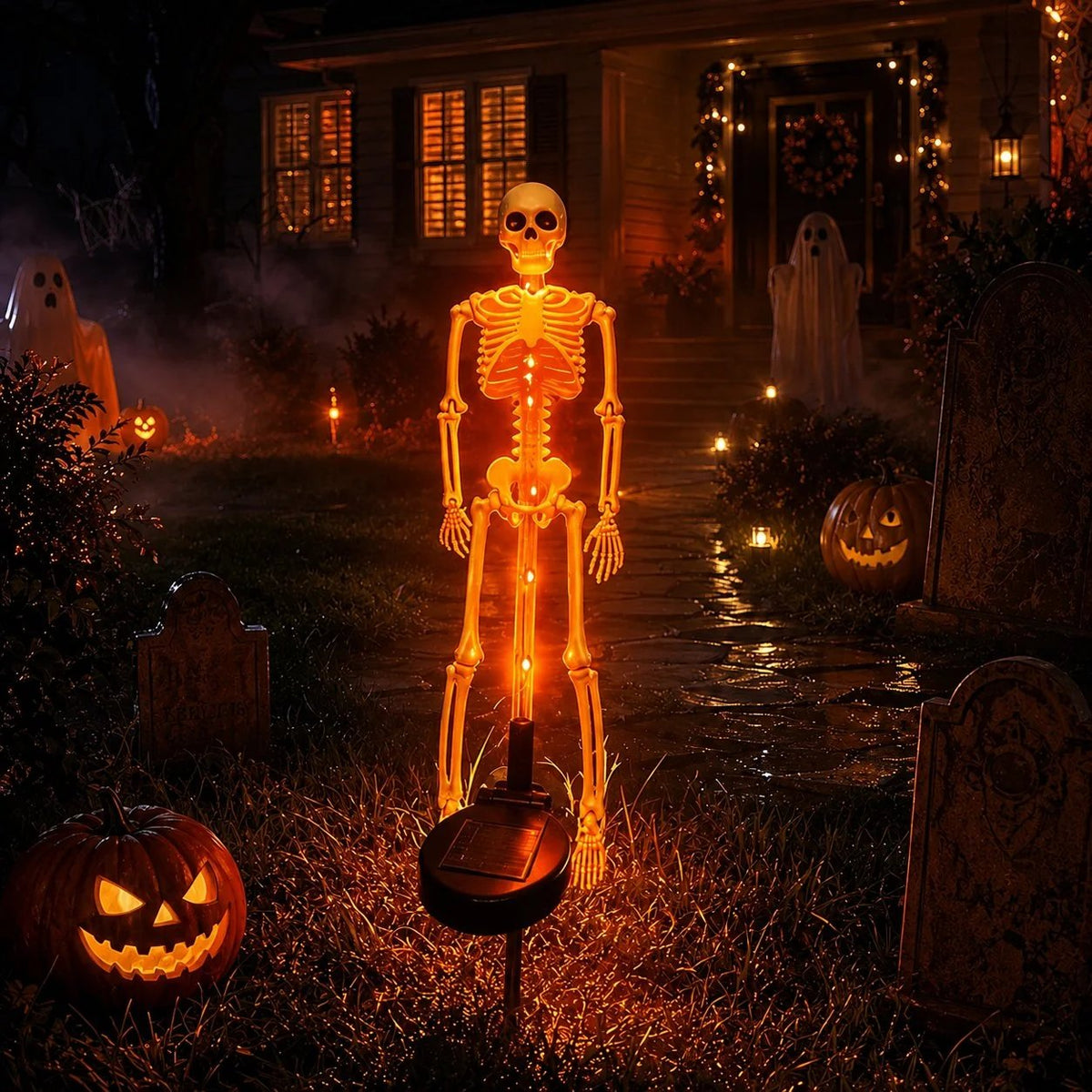 Halloween Skull Solar Garden Lights