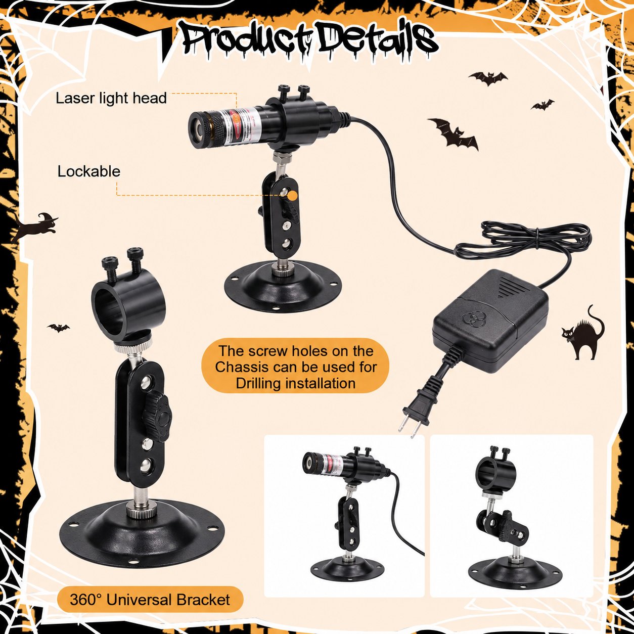 Green Swamp Module _ Vertical Laser Projector for Halloween
