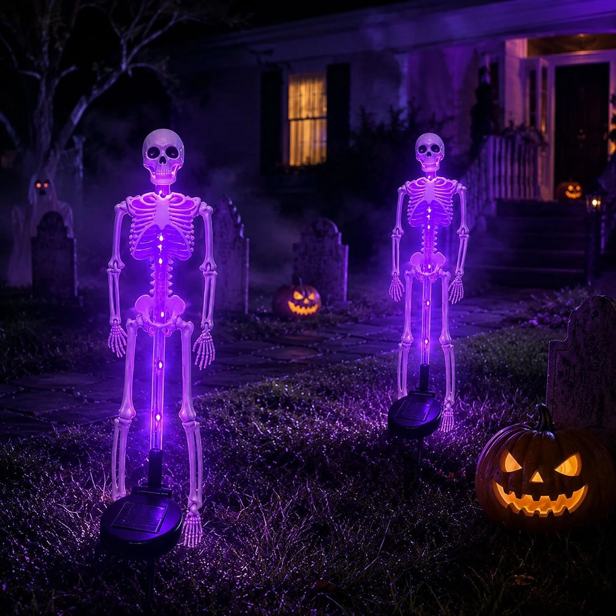 Halloween Skull Solar Garden Lights