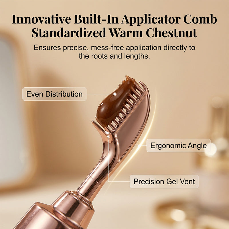 Single-Agent Hair Dye Gel with Comb